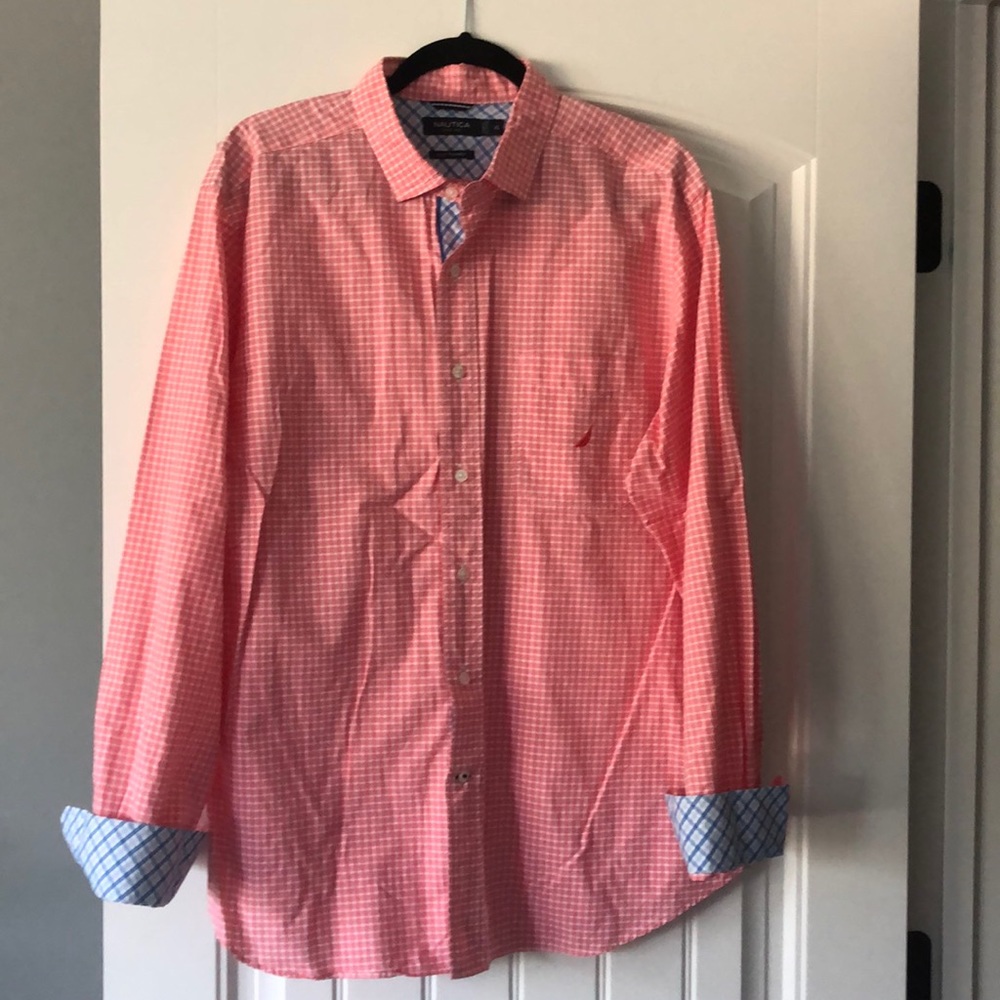 Nautica button down plaid shirt